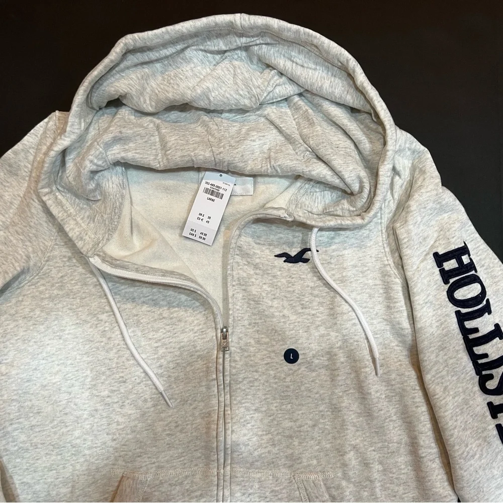 Embroidered Graphic Zip-up Hoodie - Picture 2 of 4